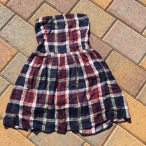 Plaid dress.